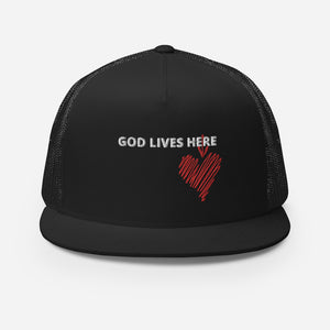 god lives here (Trucker Cap)