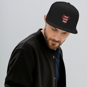 God lives here Trucker Cap