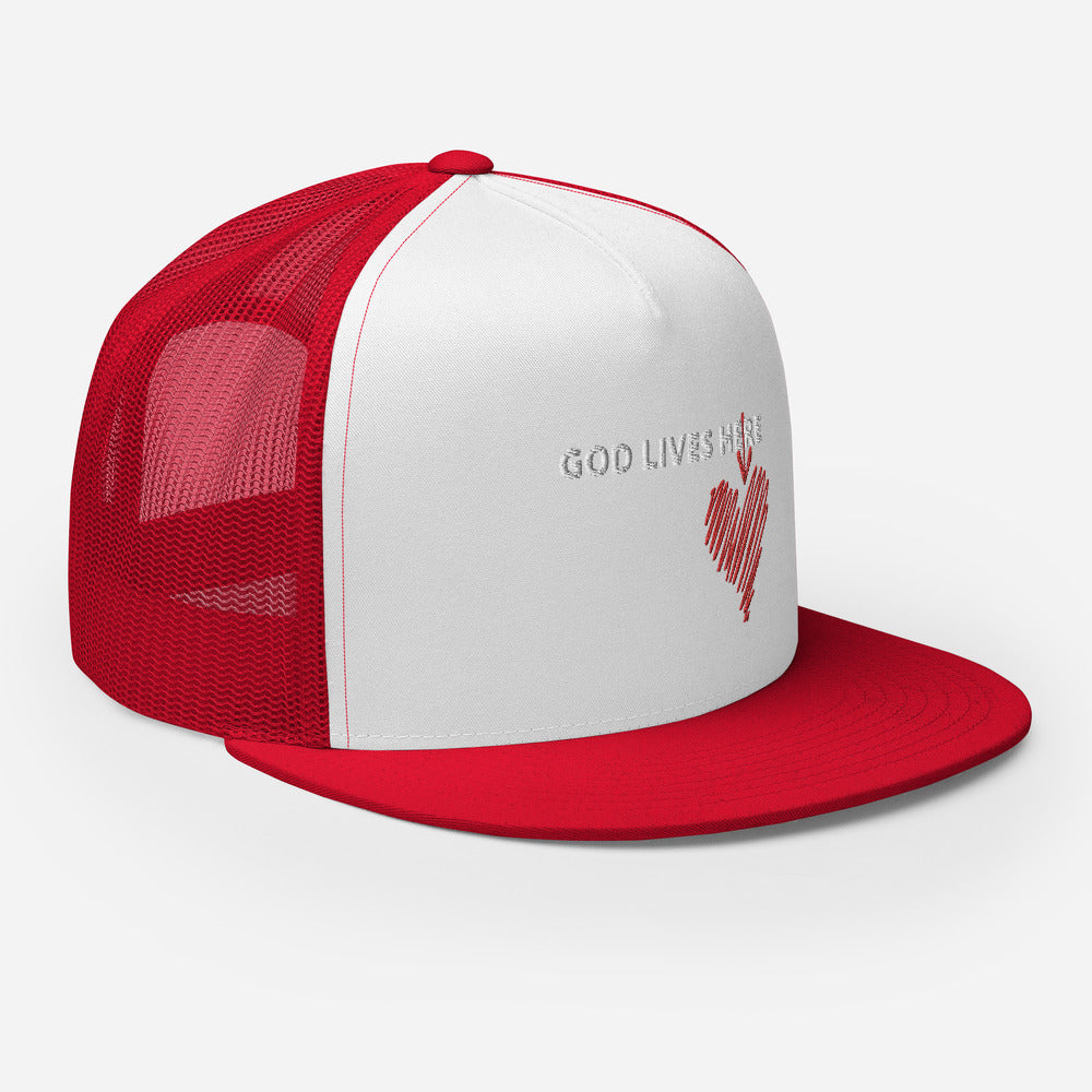 god lives here (Trucker Cap)
