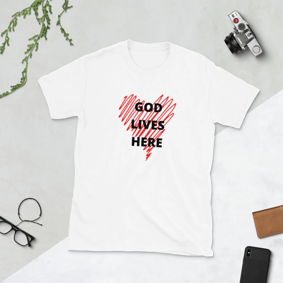 God Lives Here center heart