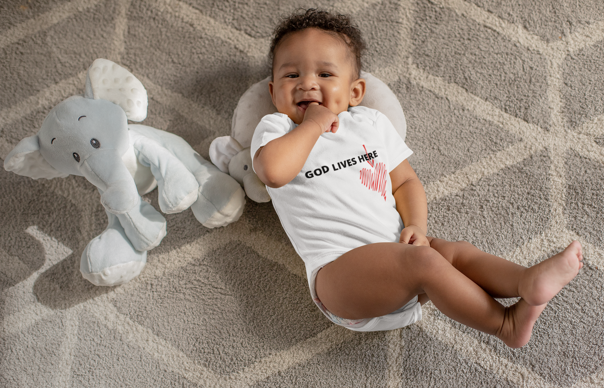 Baby size White t-shirt