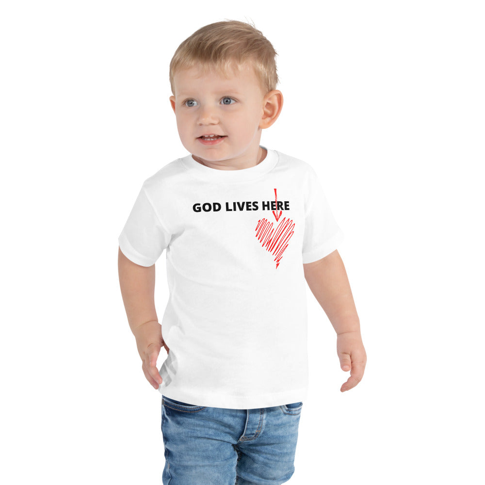 Toddler- white Short Sleeve Tee