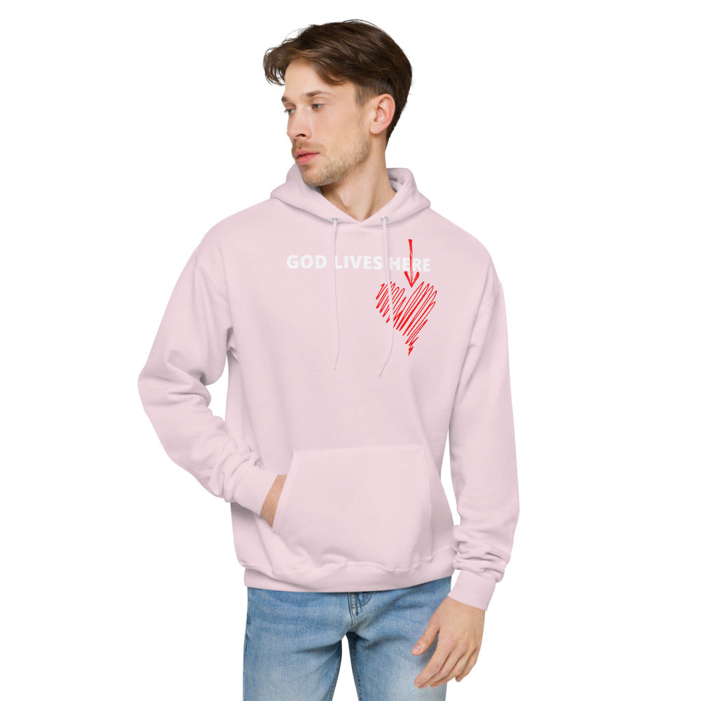 Unisex God lives here hoodie