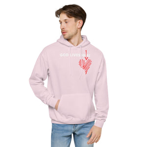 Unisex God lives here hoodie