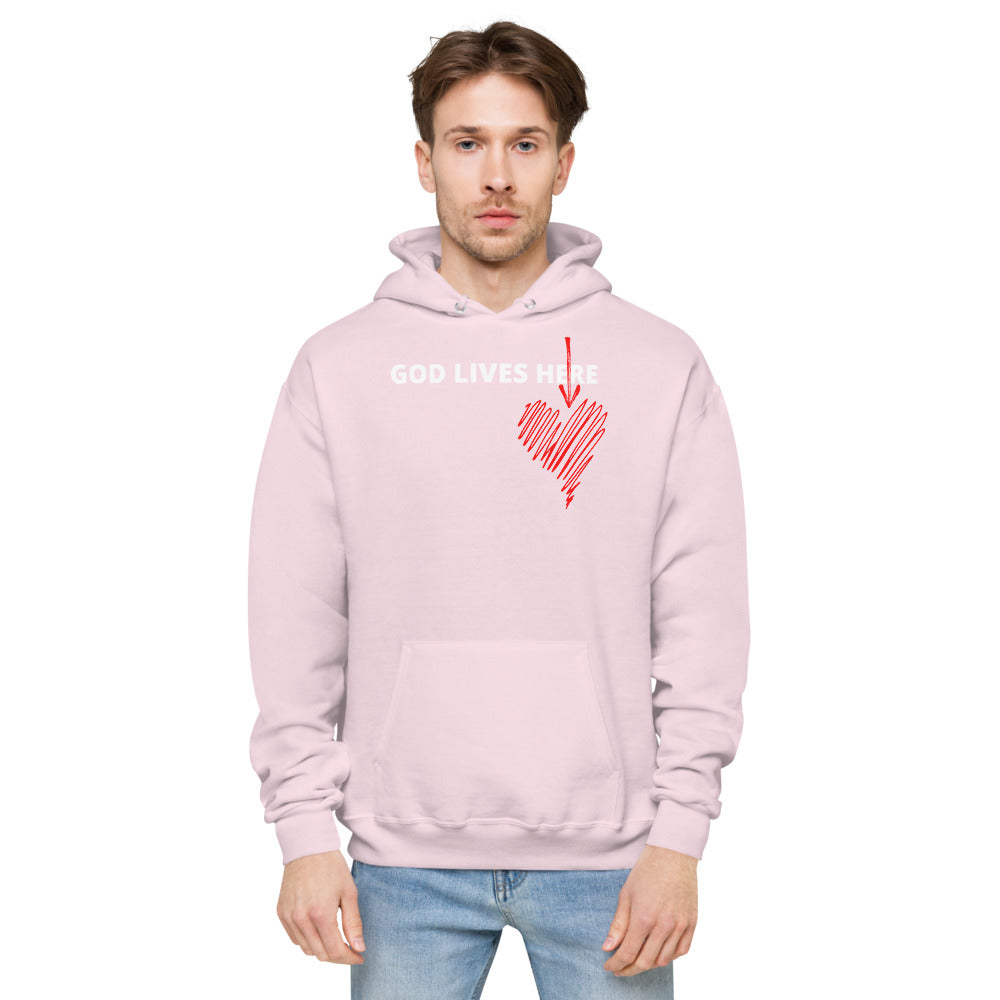 Unisex God lives here hoodie