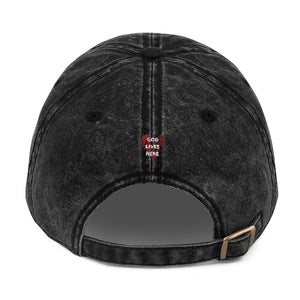 god lives here Vintage Cotton Twill Cap
